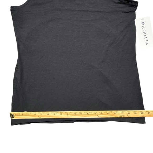 Athleta Power Up Tank Top NWT Womens Medium Black Workout‎ No Stink UPF Wicking - Picture 7 of 16
